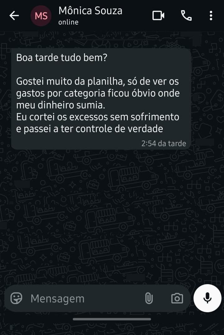 Print do depoimento 2